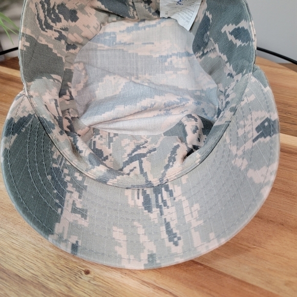 Cadet Cap Military Cap U.S. Air Force Digital Camo Camouflage Women's Size 7 1/8 - Picture 10 of 12